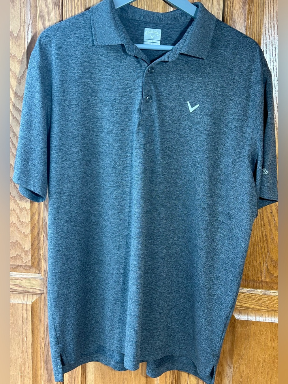 Callaway Men’s Dark Heather Gray Polo Shirt Size Large